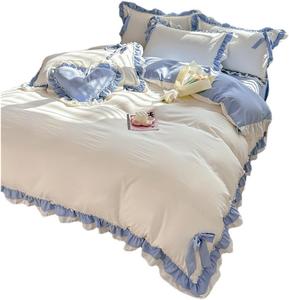 UOIO Комплект постельного белья UOIO всесезонный универсальный хлопковый в стиле принцесса