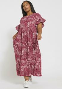 Платье Yours Clothing Maxi dress, Burgundy/Dark Red