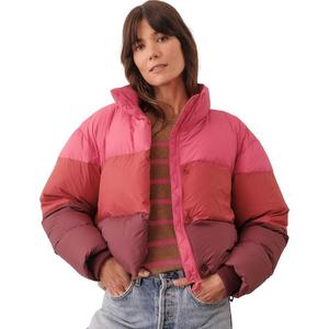 Куртка Marine Layer Gia Crop Puffer Marine Layer, Warm Colorblock