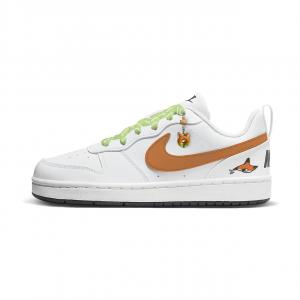 Nike Детские скейтбордистские кроссовки Court Borough Nick Green Grape Fox Low top, оранжево-зеленые, для подростков