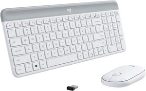 Беспроводная клавиатура Logitech MK470 Slim, plus mouse, белый, английская раскладка