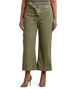 Брюки Lauren Ralph Lauren Plus Size Zabrenah Ankle Cargo, цвет Sage Green
