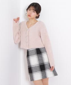 Мини-юбка в клетку «ровный край» Jill By Jill Stuart, цвет Black 1