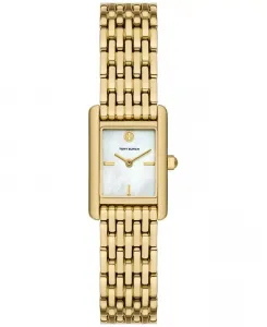 Женские часы The Eleanor Quartz с золотым браслетом из нержавеющей стали 19 мм Tory Burch