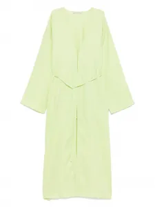 Льняное пальто Asceno, зеленый