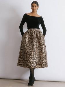 Юбка-солнце из тафты Animal Albaray