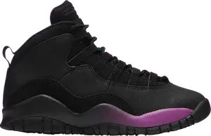 Кроссовки Air Jordan 10 Retro GG Purple Fade, черный