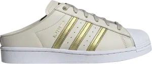 Кроссовки Adidas Wmns Superstar Mule 'Bliss Gold Metallic', кремовый