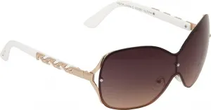 Стильные металлические солнцезащитные очки SOUTHPOLE 430SP с защитой от УФ-излучения, модный подарок для женщин, 140 мм, золотисто-белые, Gold & White