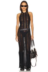 Длинное платье Micayla Superdown, black