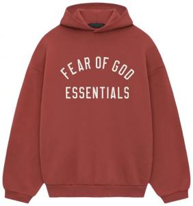 Худи Fear of God Essentials Fleece Hoodie 'Crimson', красный