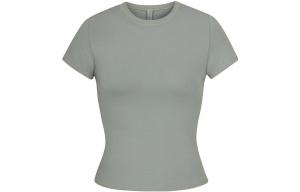 Футболка женская темно-зеленая Skims