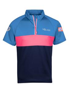 Спортивная футболка Trollkids Fahrradshirt Trondheim, синий