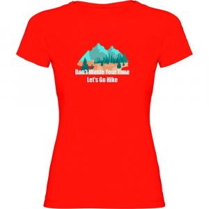 Футболка с коротким рукавом Kruskis Dont Waste Your Time, красный