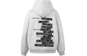 Толстовка Unisex Hooded Moderate Heavyweight ZIAREL, белый heather серый