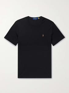 Футболка из хлопкового джерси POLO RALPH LAUREN, черный