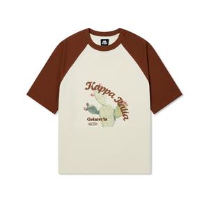 Каппа Женская футболка Kappa, цвет Birch white-0114