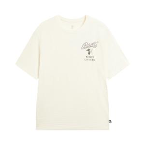 Футболка Li-Ning BADFIVE мужская, цвет ecru, круглый вырез, умеренная посадка