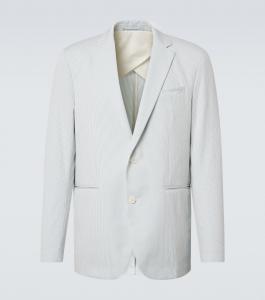 Гарреттовый пиджак из хлопкового сераскера Orlebar Brown, Wave Blue/White Sand Stripe