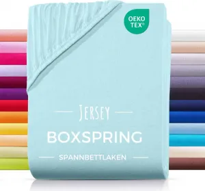 Простыня на резинке из джерси для кровати с пружинным блоком, 180х200, 180х220, 200х200, 200х200, изготовлена из 100% хлопка. Carpe Sonno