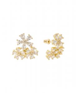 Серьги-гвоздики Daisy Crystal Studs Untamed Petals, Gold