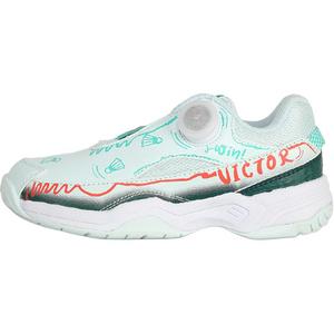 Детские кроссовки с низким верхом, противоскользящие, с амортизаторами и износостойкими свойствами Victor, зеленый