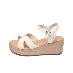 Сандалии с одним ремешком 6 см женские ZHR, Beige