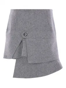 Многослойная мини-юбка Zomer, серый