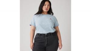 Идеальная футболка (большой размер) Levi's, Scattered Floral Dus - Blue