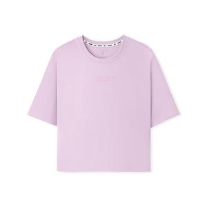 Skechers SS25 Футболка с удлиненным плечом для женщин, светло-розовый красный