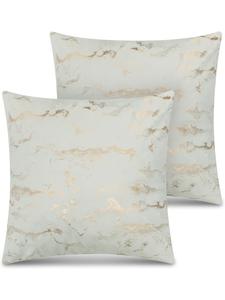 Aspero 2 наволочки с мраморным узором, 60x60 см, цвет «Каррара», золотистого цвета