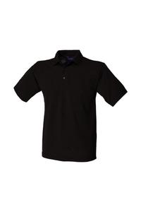 Рубашка поло из плотного поликоттона Henbury, черный