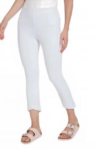 Женские укороченные леггинсы белые Lysse