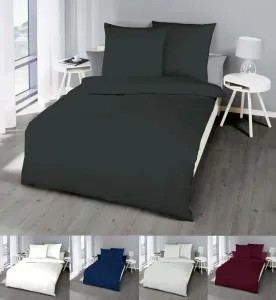 Постельное белье JACK by Kaeppel из тонкой фланели, однотонное, большой выбор цветов, разные размеры, цвет: антрацит, размер: 200x200 см. Jack
