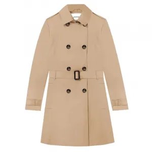 Тренч Stradivarius Kurzer, бежевый