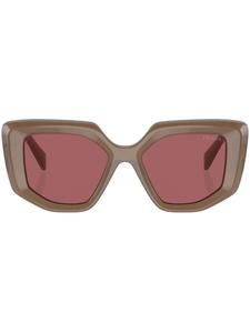 Солнцезащитные очки Prada PR 14ZS в массивной оправе Prada Eyewear, коричневый