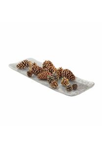 Поднос декоративный Loberon Elodine, серебряный