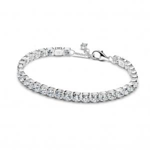 Браслет Sparkling Bold Tennis Pandora, стерлинговое серебро