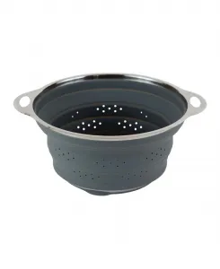 Прочный силиконовый дуршлаг из нержавеющей стали Rsvp International, серый