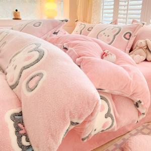 Disney Зимнее одеяло из молочного вельвета 220х240 см, съемный пододеяльник + наполнитель 3,5 кг, двойная сторона, ультрамягкое, утолщенное, низкое осыпание