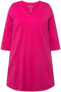 Футболка Ulla Popken Long, цвет fuchsia pink