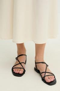 Кожаные сандалии Answear.Lab, черный
