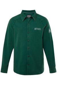Рубашка на пуговицах классического кроя STHUGE, Green