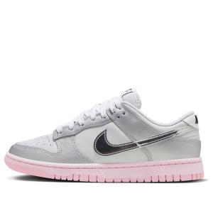Кроссовки dunk low lx 'metallic silver pink' Nike, мультиколор