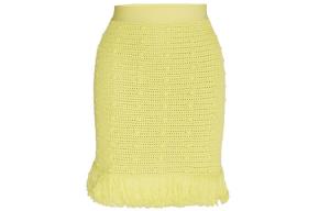 Юбка повседневная женская желтая Bottega Veneta