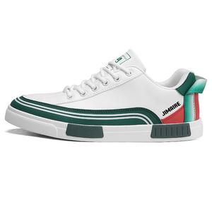 King Jinmai Низкие скейтерские кроссовки мужские бело-зеленые, цвет White Green