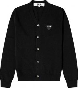 Кардиган Comme des Garçons PLAY Small Heart Cardigan 'Black', черный
