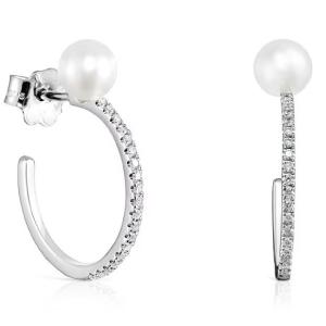 Серьги Tous Les Classiques Large, белое золото/жемчуг/бриллиант