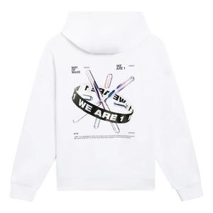 Худи Li-Ning x Glare Sweatshirt 'White Black', белый