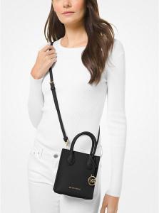Сумка кросс-боди Michael Michael Kors Mercer Extra-Small Pebbled, черный